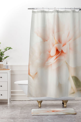 Ingrid Beddoes Burnt Orange Peony Shower Curtain And Mat