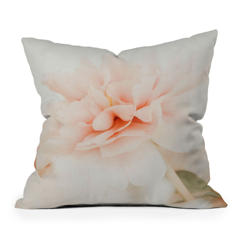 Ingrid Beddoes Burnt Orange Peony Throw Pillow