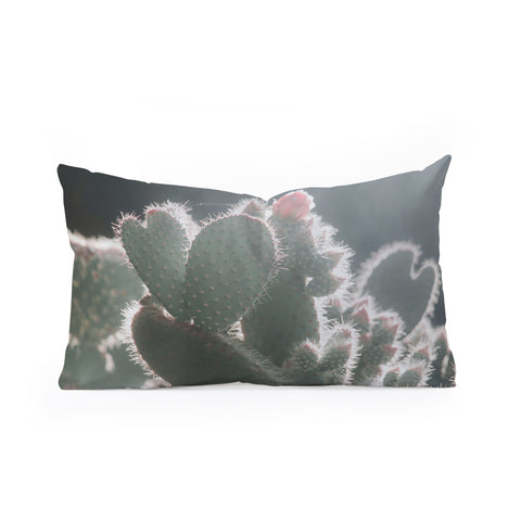 Ingrid Beddoes cactus love Oblong Throw Pillow