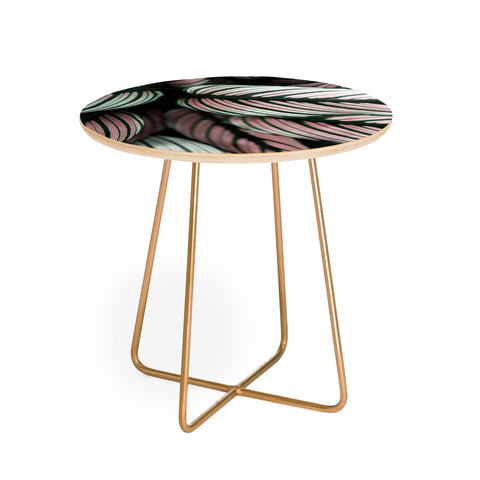 Ingrid Beddoes Calathea Abstract Round Side Table