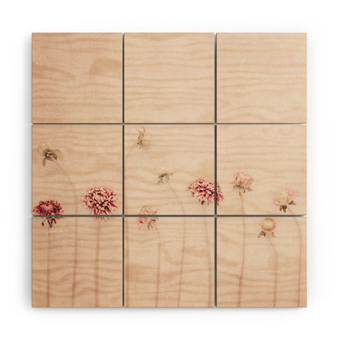 Ingrid Beddoes Cameo Pink Wood Wall Mural