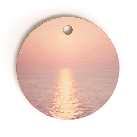 Ingrid Beddoes cashmere rose sunset Cutting Board Round