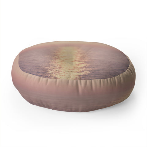 Ingrid Beddoes cashmere rose sunset Floor Pillow Round