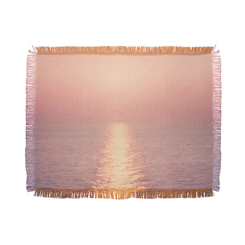 Ingrid Beddoes cashmere rose sunset Throw Blanket
