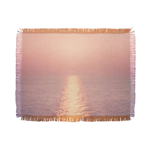 Ingrid Beddoes cashmere rose sunset Throw Blanket