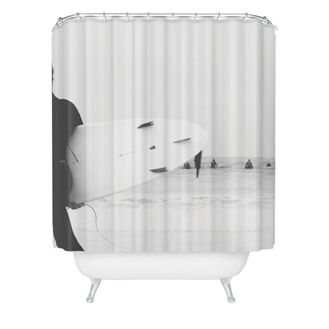 Ingrid Beddoes Catch a Wave IV Shower Curtain