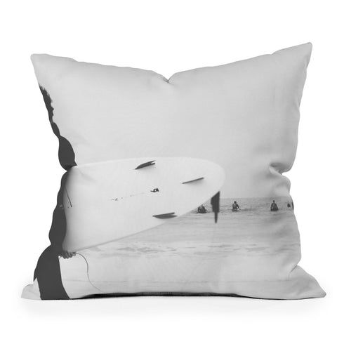 Ingrid Beddoes Catch a Wave IV Throw Pillow