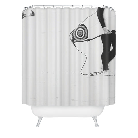 Ingrid Beddoes Catch a Wave V Shower Curtain