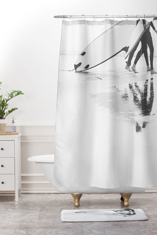 Ingrid Beddoes Catch a Wave VII Shower Curtain And Mat