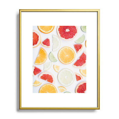 Ingrid Beddoes citrus fresh Metal Framed Art Print