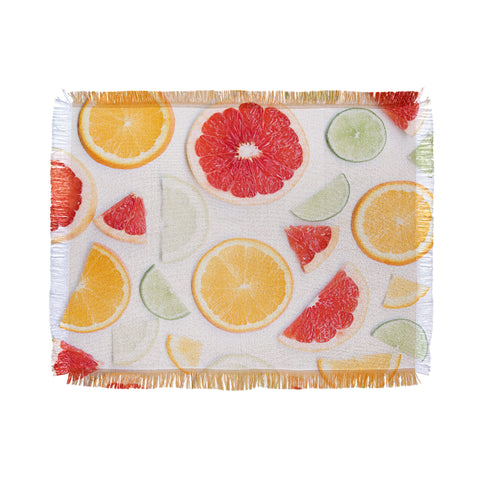 Ingrid Beddoes citrus fresh Throw Blanket