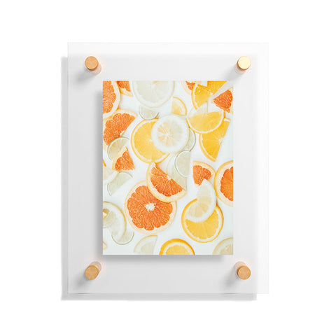 Ingrid Beddoes citrus orange twist Floating Acrylic Print