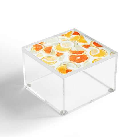 Ingrid Beddoes citrus orange twist Acrylic Box