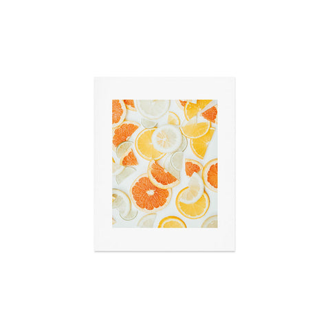 Ingrid Beddoes citrus orange twist Art Print