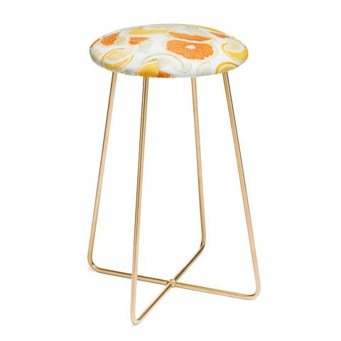 Ingrid Beddoes citrus orange twist Counter Stool