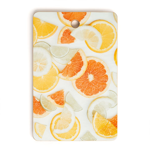 Ingrid Beddoes citrus orange twist Cutting Board Rectangle
