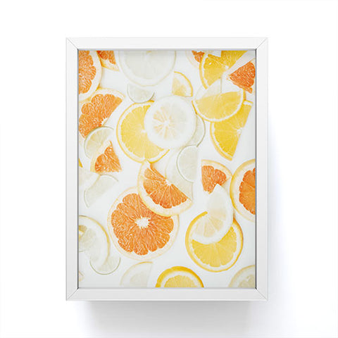 Ingrid Beddoes citrus orange twist Framed Mini Art Print