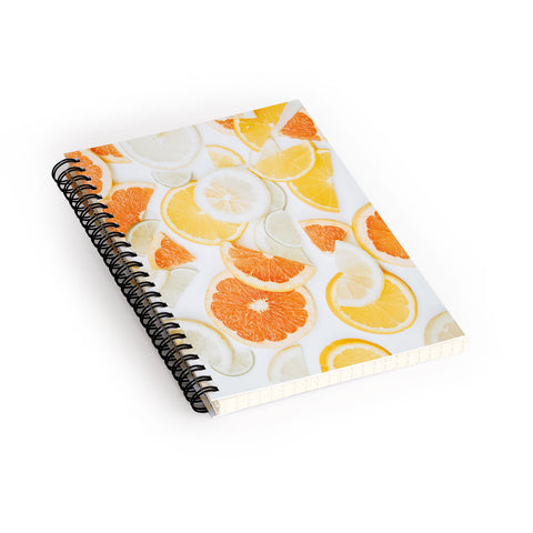 Ingrid Beddoes citrus orange twist Spiral Notebook