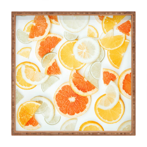 Ingrid Beddoes citrus orange twist Square Tray