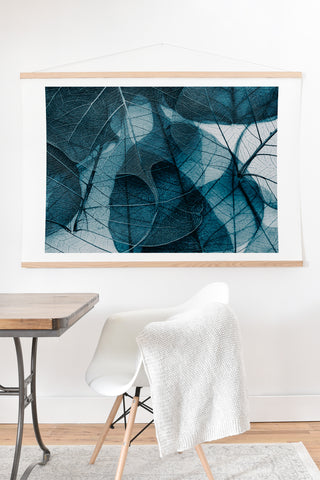 Ingrid Beddoes Denim blue Art Print And Hanger
