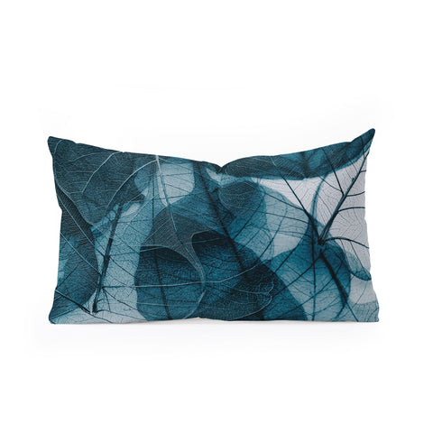 Ingrid Beddoes Denim blue Oblong Throw Pillow