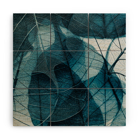 Ingrid Beddoes Denim blue Wood Wall Mural