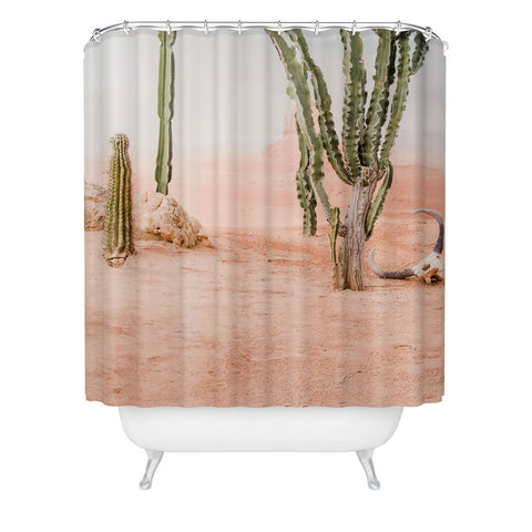 Ingrid Beddoes Desert Peach Shower Curtain