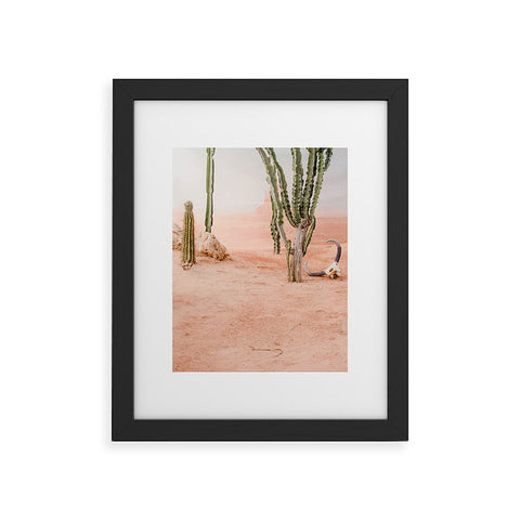 Ingrid Beddoes Desert Peach Framed Art Print