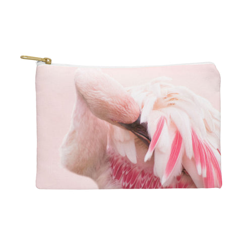 Ingrid Beddoes flamingo love Pouch