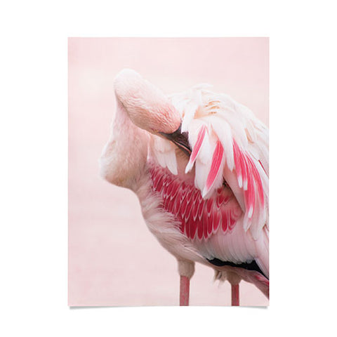 Ingrid Beddoes flamingo love Poster