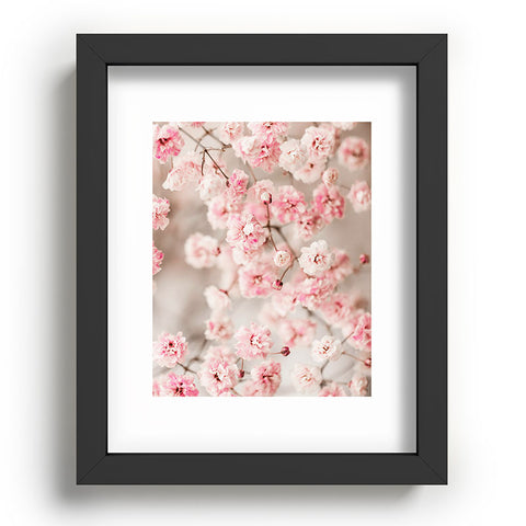 Ingrid Beddoes Gypsophila pink blush Recessed Framing Rectangle