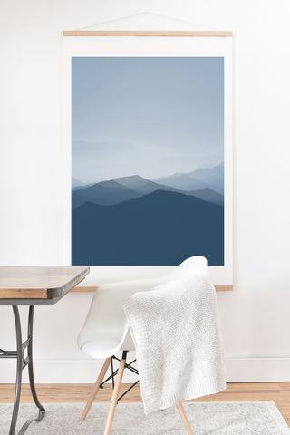 Ingrid Beddoes Hazy morning blues Art Print And Hanger