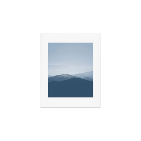 Ingrid Beddoes Hazy morning blues Art Print