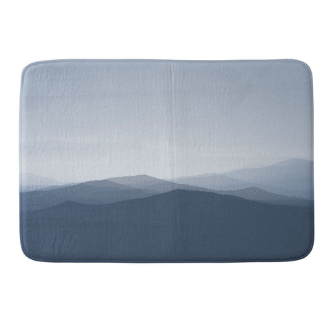Ingrid Beddoes Hazy morning blues Memory Foam Bath Mat