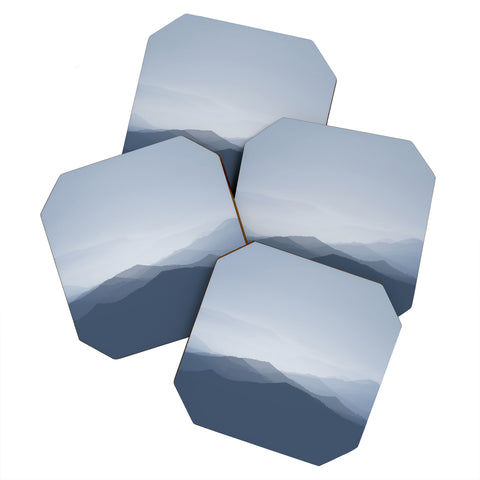 Ingrid Beddoes Hazy morning blues Coaster Set