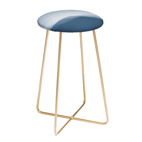 Ingrid Beddoes Hazy morning blues Counter Stool