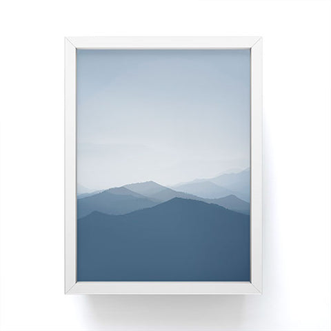 Ingrid Beddoes Hazy morning blues Framed Mini Art Print
