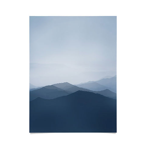 Ingrid Beddoes Hazy morning blues Poster