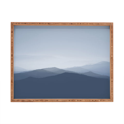 Ingrid Beddoes Hazy morning blues Rectangular Tray