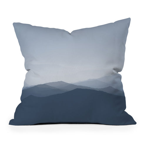 Ingrid Beddoes Hazy morning blues Throw Pillow