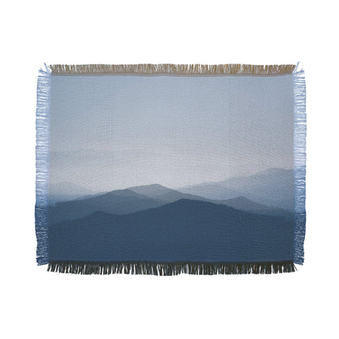 Ingrid Beddoes Hazy morning blues Throw Blanket