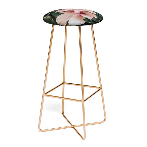 Ingrid Beddoes Hibiscus Flowers Bar Stool