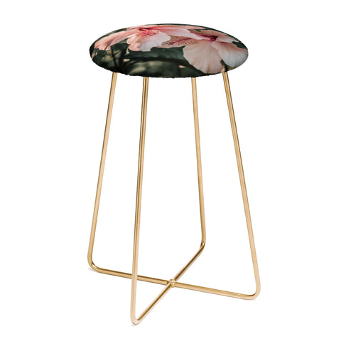 Ingrid Beddoes Hibiscus Flowers Counter Stool