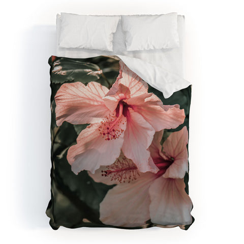 Ingrid Beddoes Hibiscus Flowers Duvet Cover