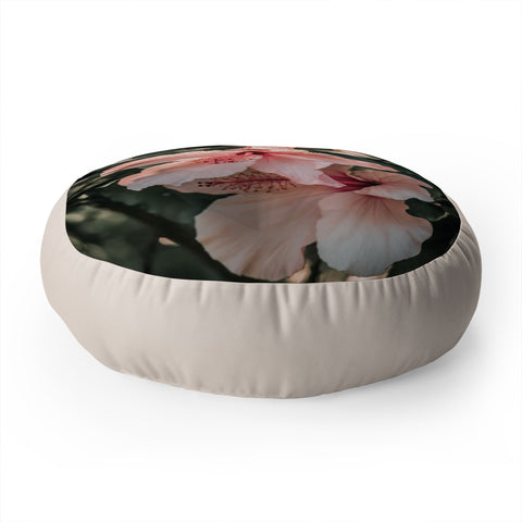 Ingrid Beddoes Hibiscus Flowers Floor Pillow Round