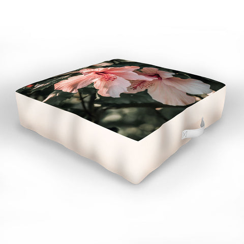 Ingrid Beddoes Hibiscus Flowers Outdoor Floor Cushion