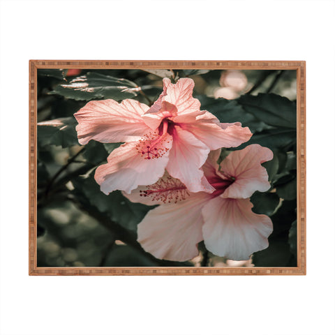 Ingrid Beddoes Hibiscus Flowers Rectangular Tray
