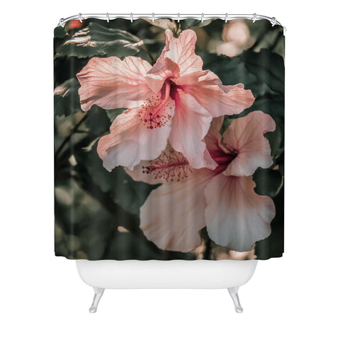 Ingrid Beddoes Hibiscus Flowers Shower Curtain