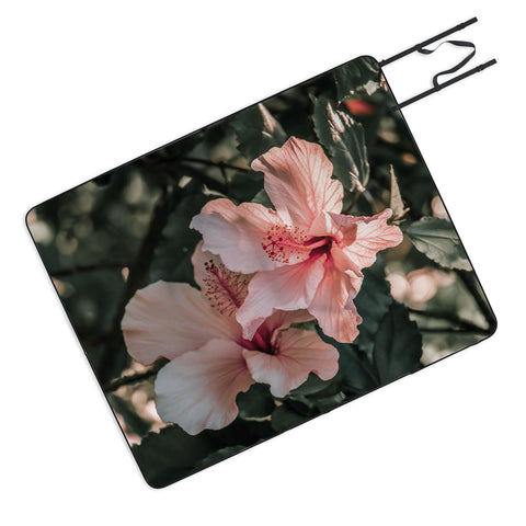 Ingrid Beddoes Hibiscus Flowers Picnic Blanket