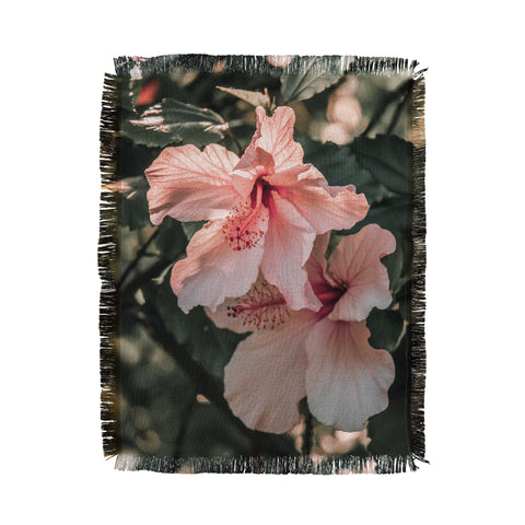 Ingrid Beddoes Hibiscus Flowers Throw Blanket